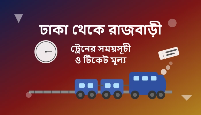 Dhaka to Rajbari Train Schedule and Ticket Price