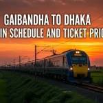 Gaibandha to Dhaka Train Schedule and Ticket Prices