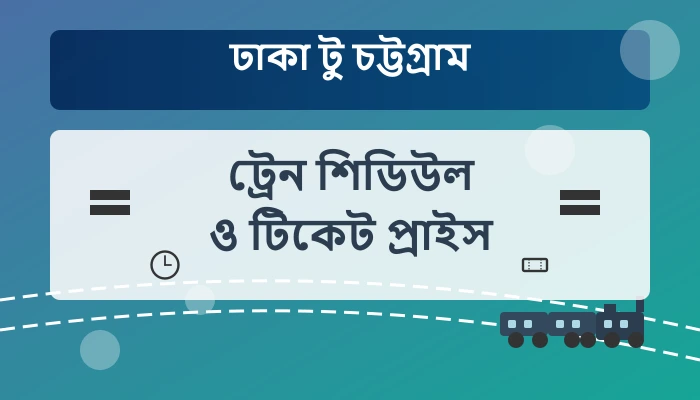 Dhaka to Chittagong Train Schedule and Ticket Price