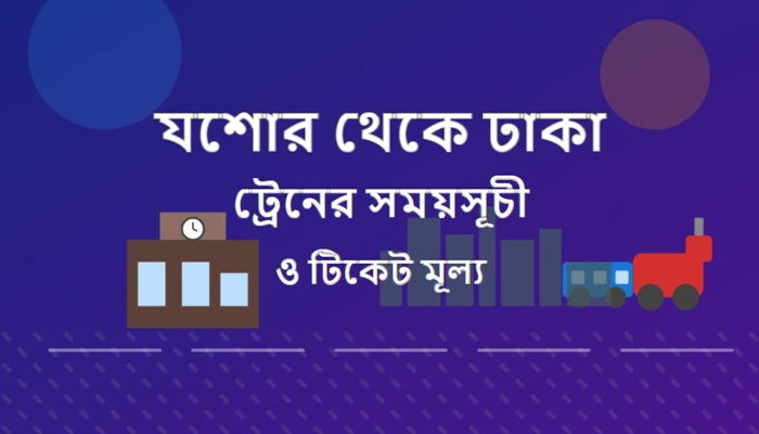 Jessore to Dhaka Train Schedule and Ticket Price