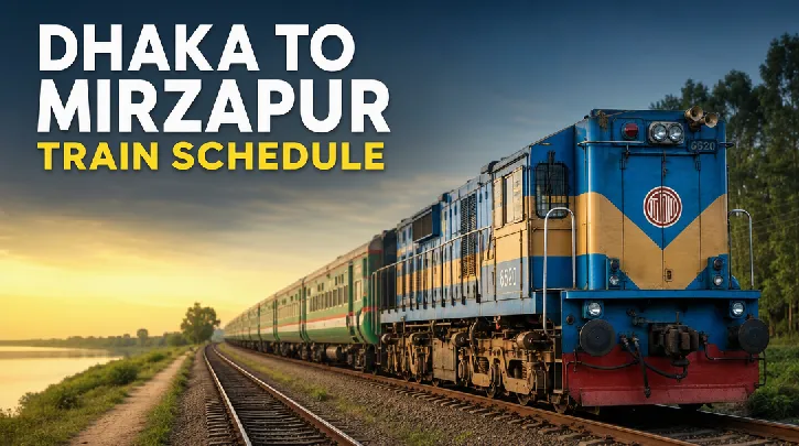 Dhaka to Mirzapur train schedule