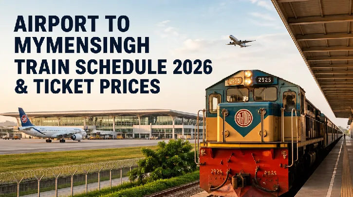Airport to Mymensingh Train Schedule 2026 & Ticket Prices