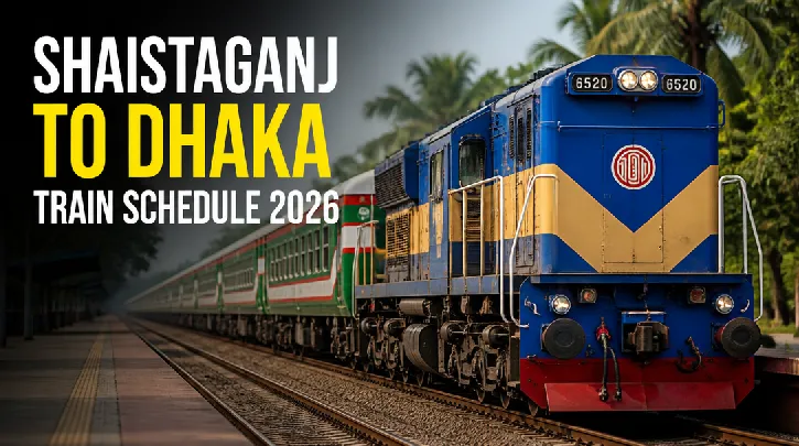 Shaistaganj to Dhaka Train Schedule 2026 & Ticket Prices